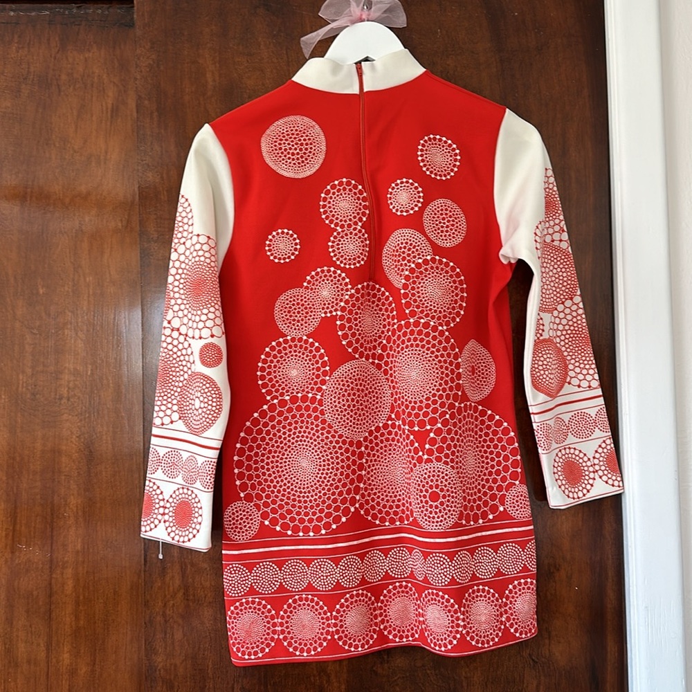 Vintage Tomato Red 60’s Mod Tunic - image 7